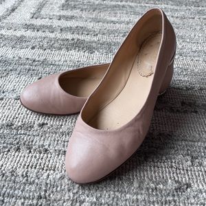 Napoleoni Flats - Pink with silver heel